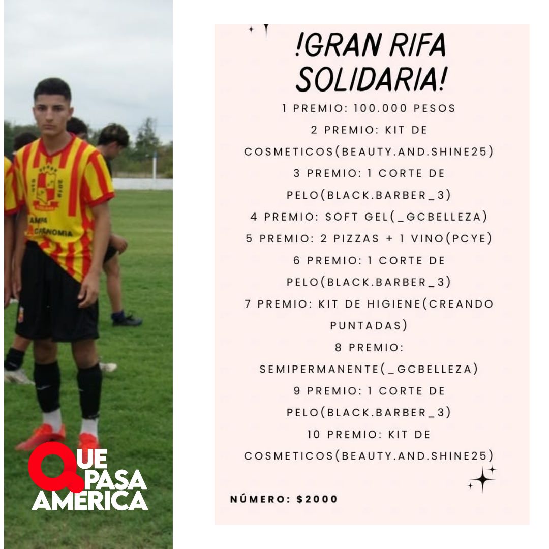 JOVEN JUGADOR DE FUTBOL, SE LESIONO, LE ENCONTRARON UN TUMOR Y DEBIERON AMPUTARLO