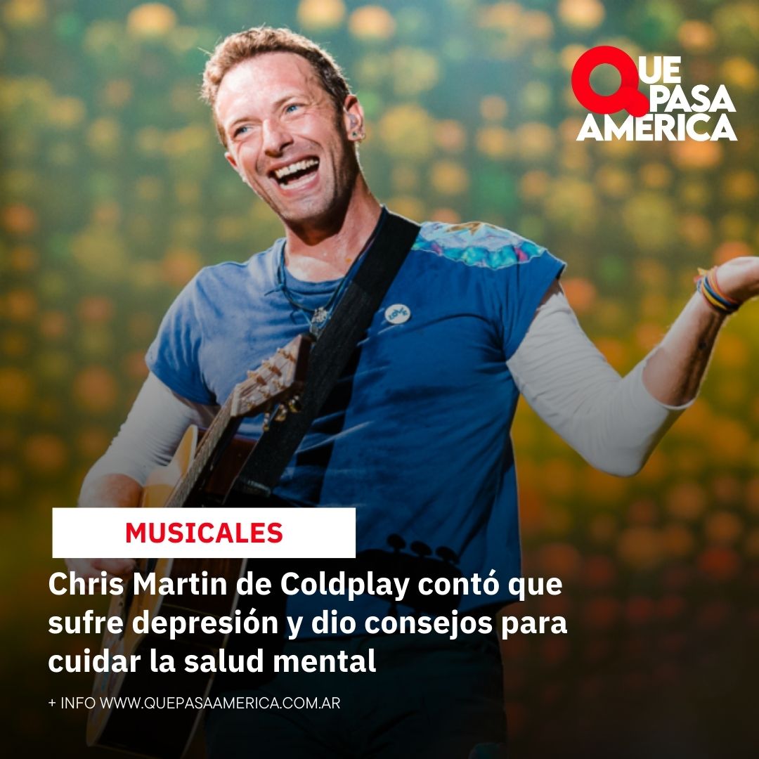 Chris Martin de Coldplay contó que sufre depresión y dio consejos para cuidar la salud mental