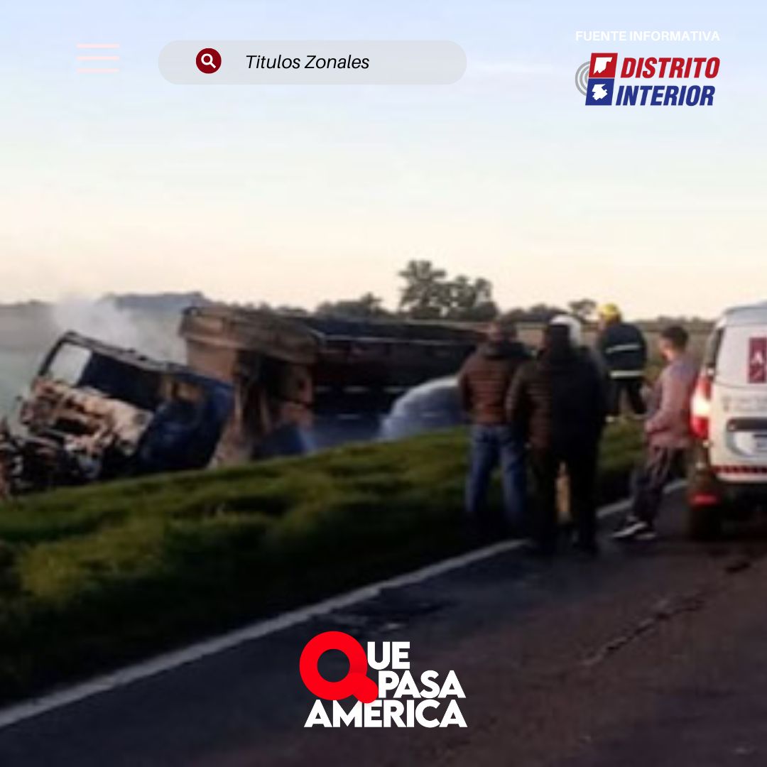 Zonal: un médico y un ambulanciero murieron tras chocar contra un camión en la Ruta 33