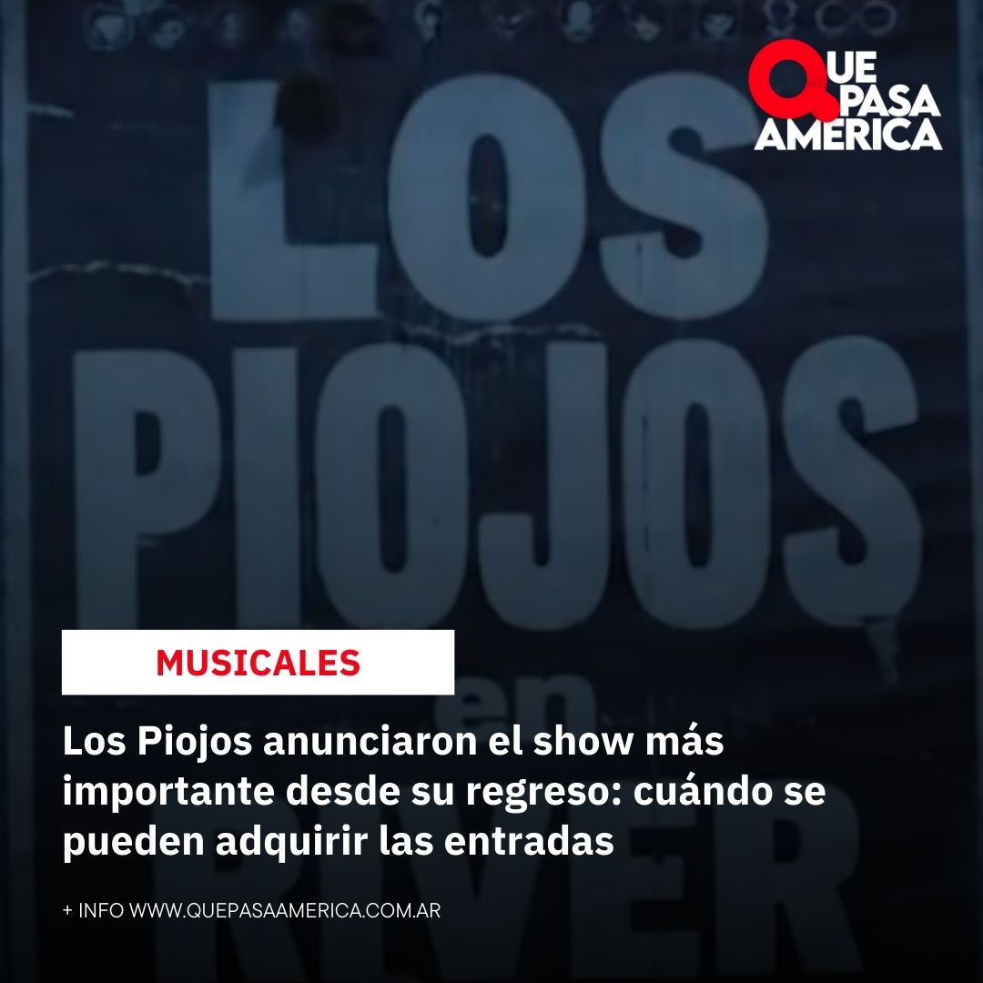 Los Piojos anunciaron el show más importante desde su regreso: cuándo se pueden adquirir las entradas