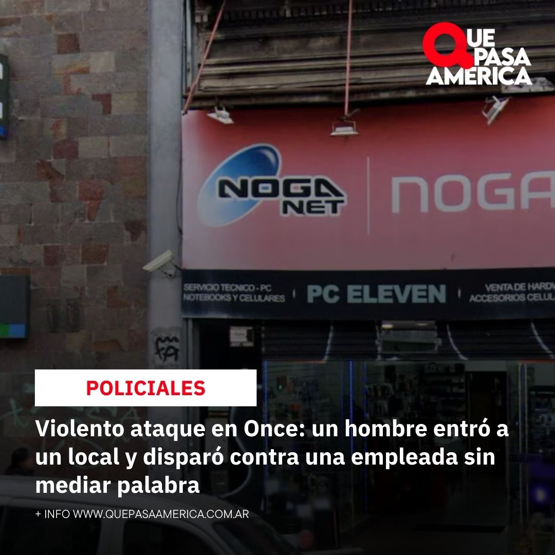Violento ataque en Once: un hombre entró a un local y disparó contra una empleada sin mediar palabra