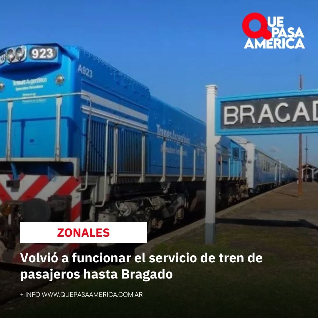 Volvió a funcionar el servicio de tren de pasajeros hasta Bragado