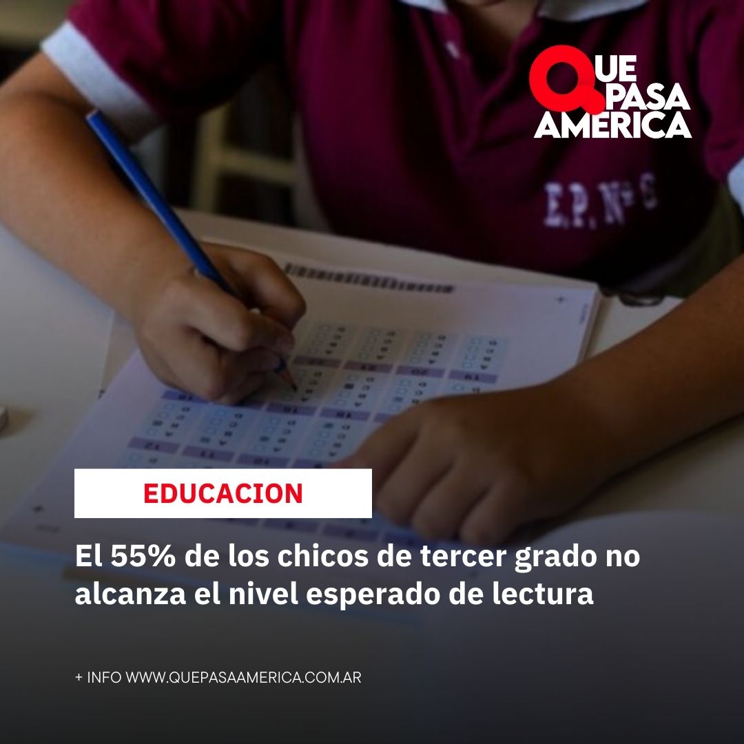 El 55% de los chicos de tercer grado no alcanza el nivel esperado de lectura