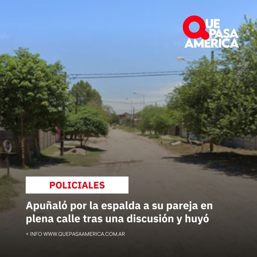 Apuñaló por la espalda a su pareja en plena calle tras una discusión y huyó