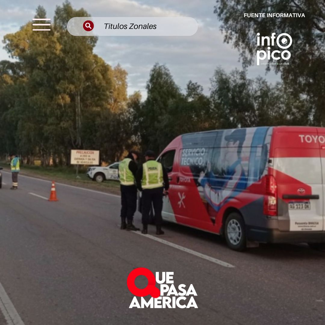 La Policía de La Pampa realiza controles de alcoholemia y detecta 12 conductores con alcohol en sangre