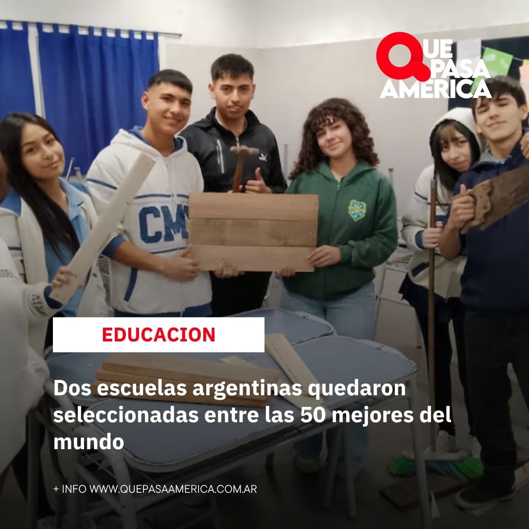Dos escuelas argentinas quedaron seleccionadas entre las 50 mejores del mundo
