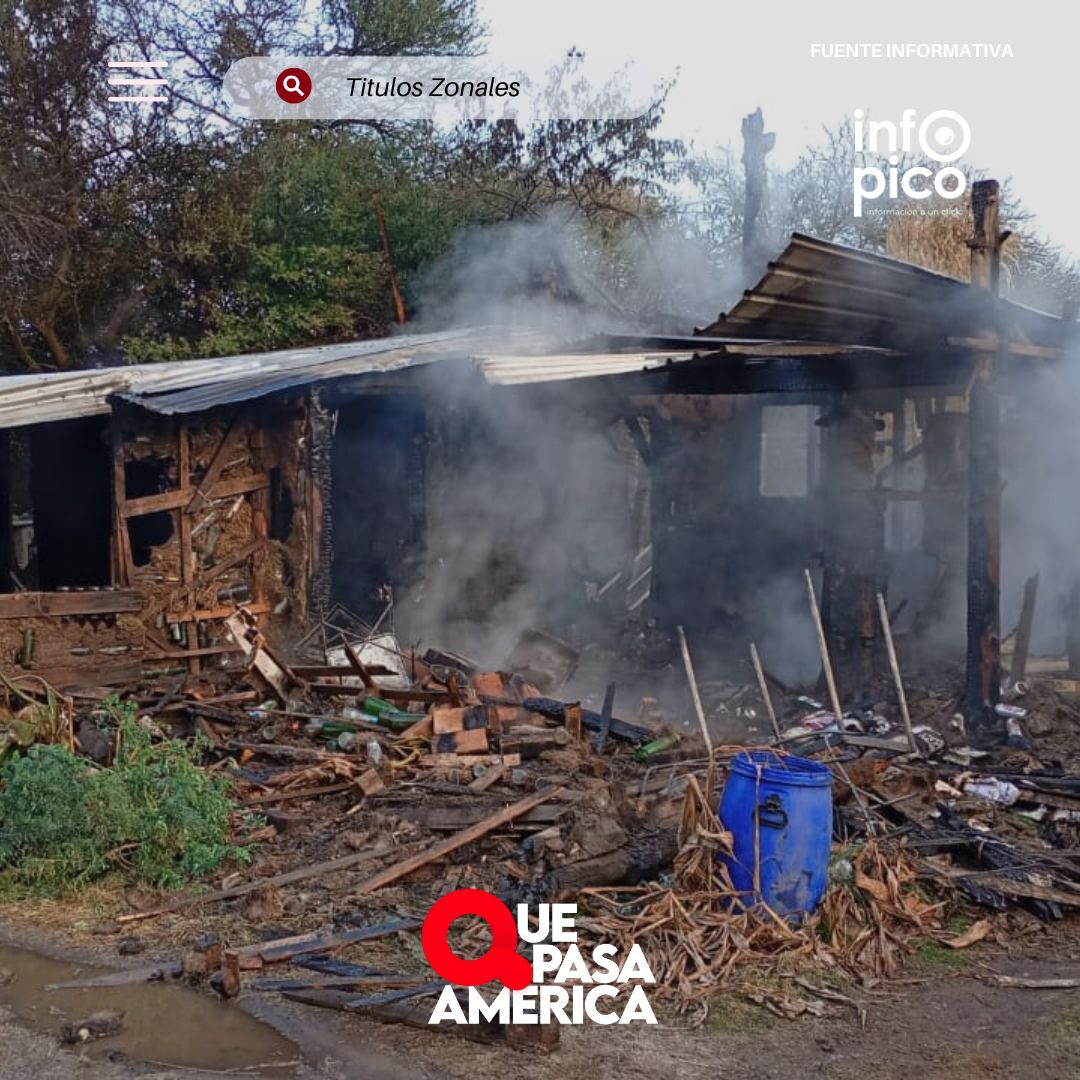 Tragedia en Toay: una mujer falleció en el incendio de su vivienda y un adolescente logró escapar