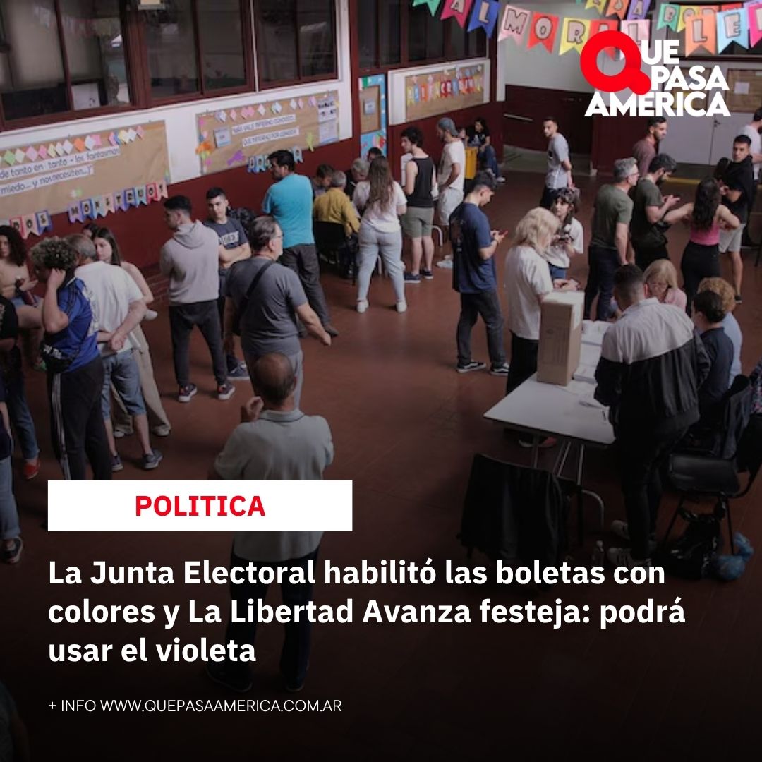 La Junta Electoral habilitó las boletas con colores y La Libertad Avanza festeja: podrá usar el violeta