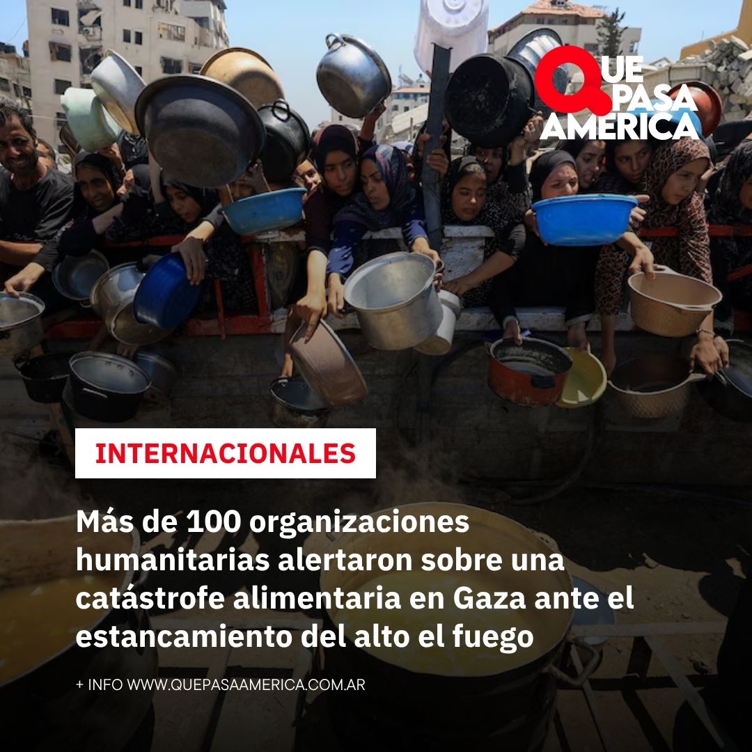 Más de 100 organizaciones humanitarias alertaron sobre una catástrofe alimentaria en Gaza ante el estancamiento del alto el fuego