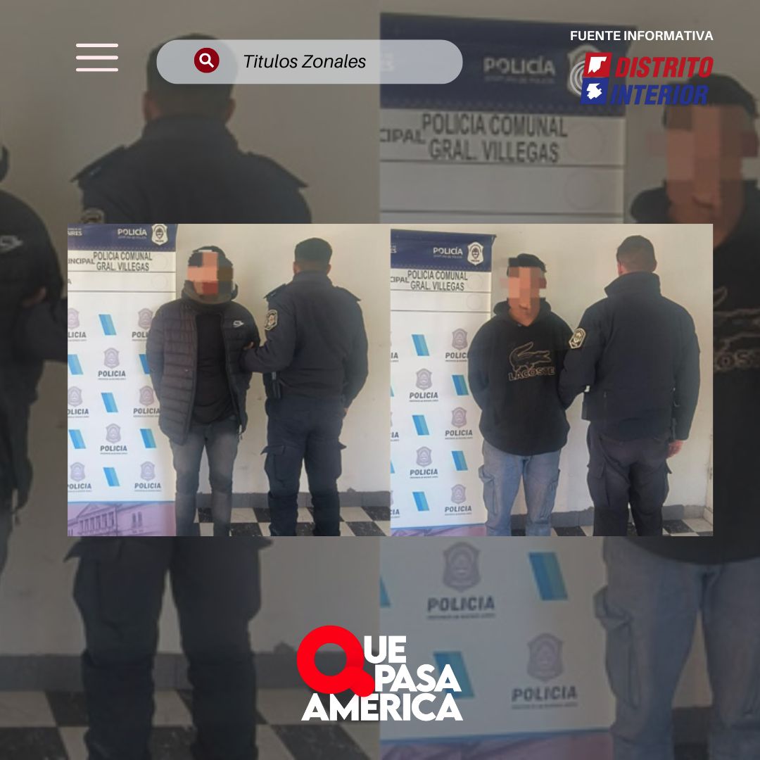 Dos aprehendidos en General Villegas tras una batalla campal en la que atacaron a policías