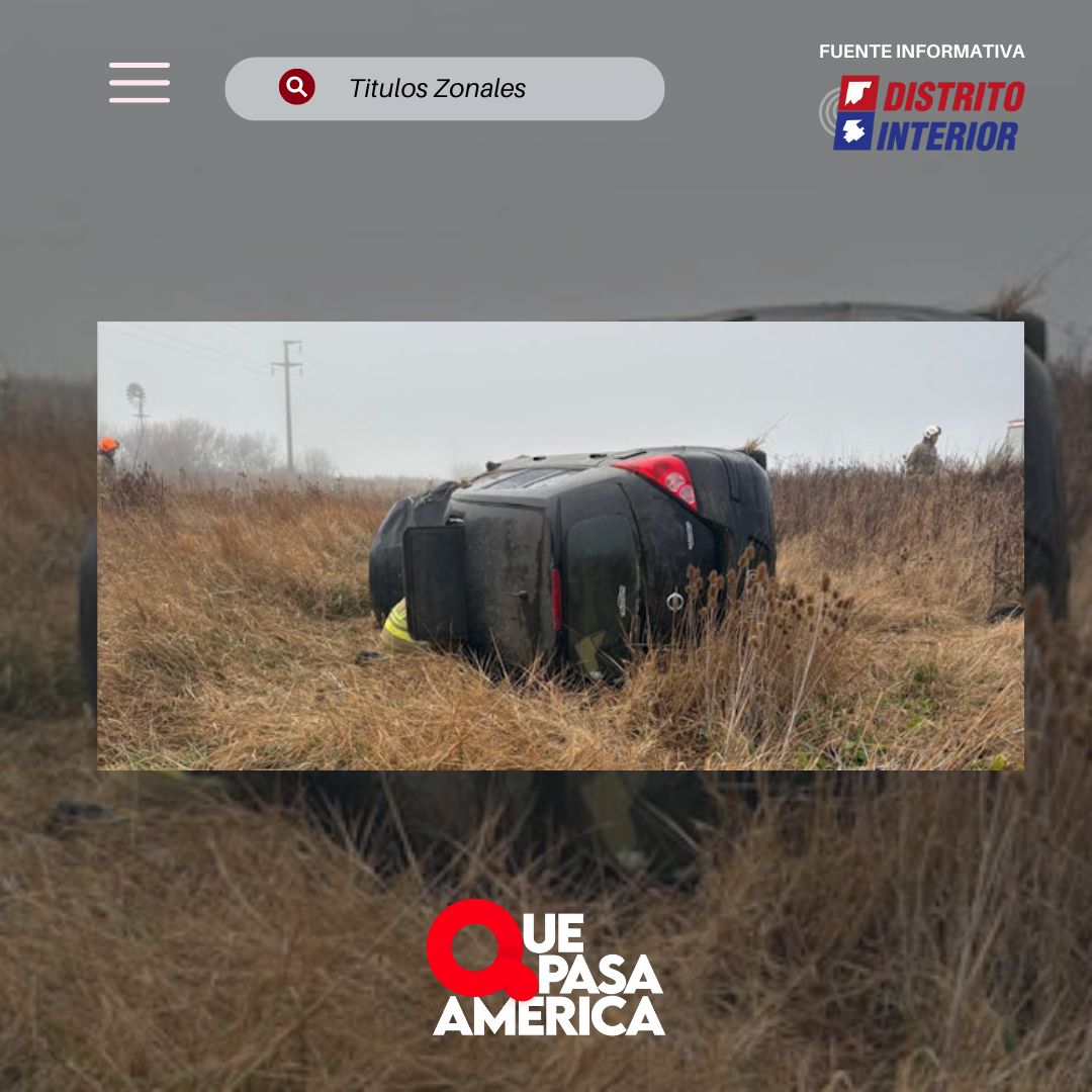 Falleció el conductor del auto que volcó ayer en cercanías de General Villegas