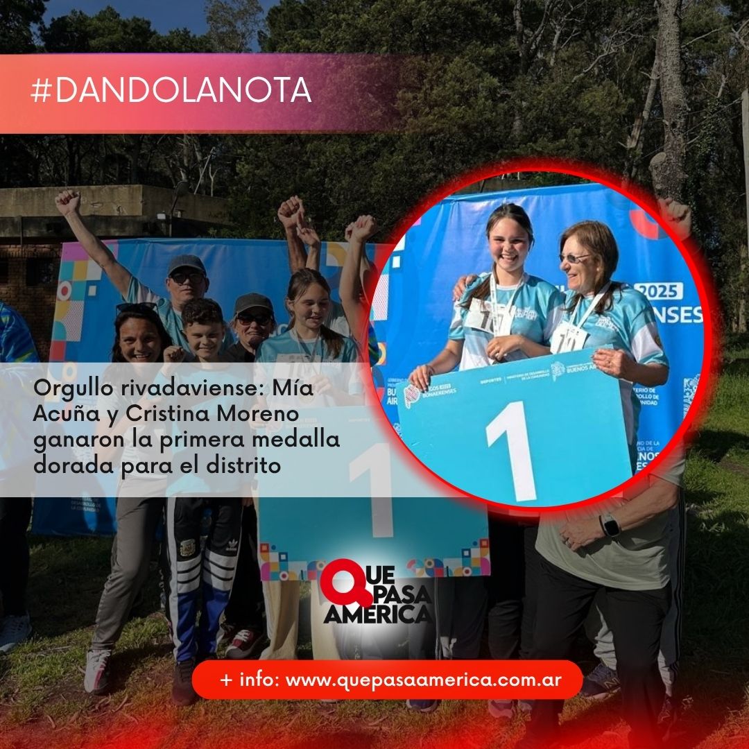Orgullo rivadaviense: Mía Acuña y Cristina Moreno ganaron la primera medalla dorada para el distrito