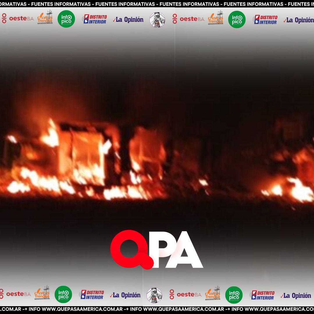 MADRUGADA TRÁGICA: se incendió una casilla en Emilio V. Bunge, había una persona en su interior