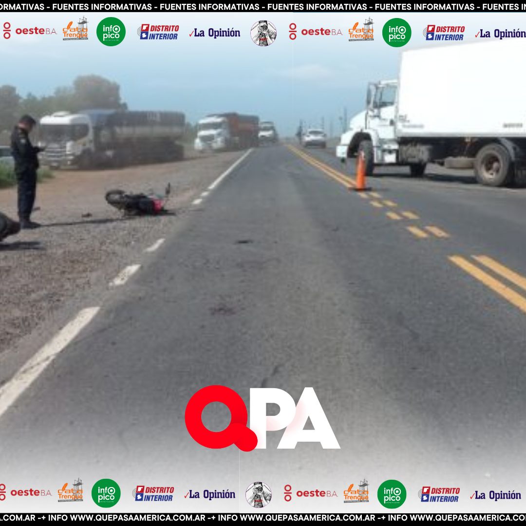 CHOCARON DOS MOTOS EN RUTA 5: HAY UN MOTOCICLISTA EN TERAPIA INTENSIVA Y OTRO INTERNADO EN EL HOSPITAL