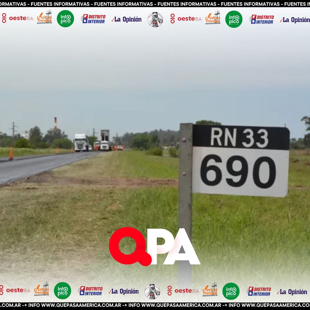 Ruta 33: los intendentes de Trenque Lauquen, Rivadavia y Villegas estarán mañana en Vialidad Nacional