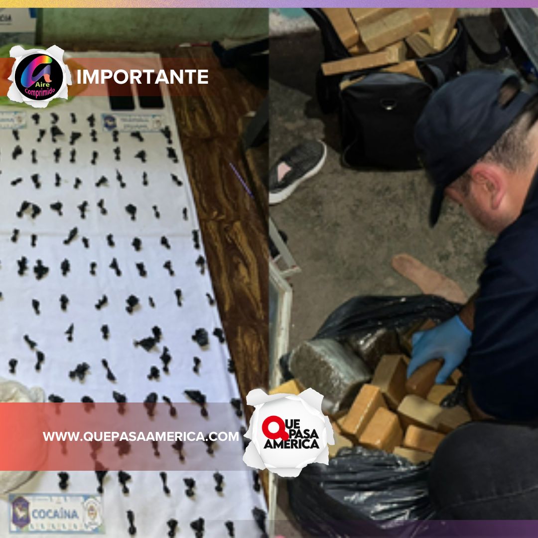 Importante cantidad de drogas, armas de fuego y 6 detenidos. integrantes de una banda que operaba en la zona