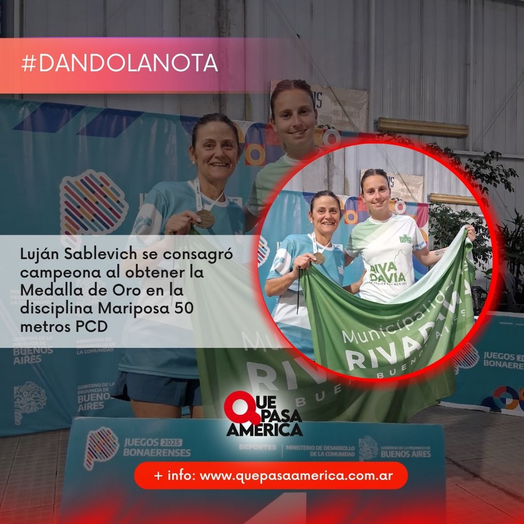 Orgullo rivadaviense: Luján Sablevich medalla de oro en los Juegos Bonaerenses