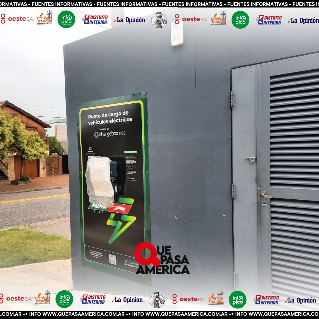 El futuro llegó: instalaron una estación de carga para autos eléctricos en Trenque Lauquen