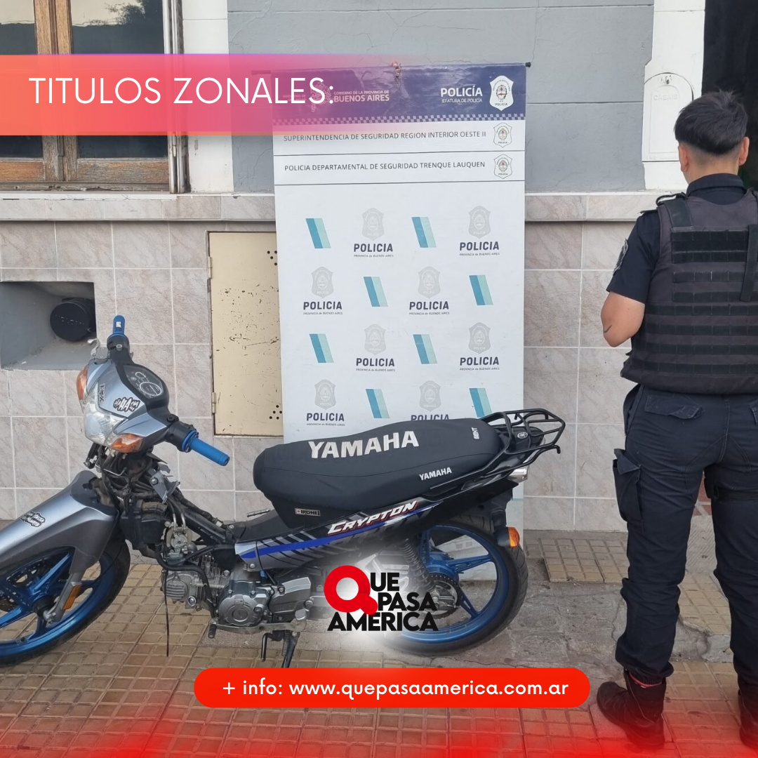 Robó una moto, fue a Cochicó y lo detuvieron al regresar