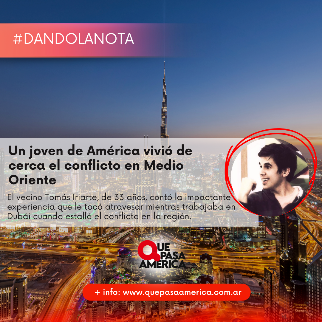 Un joven de América vivió de cerca el conflicto en Medio Oriente