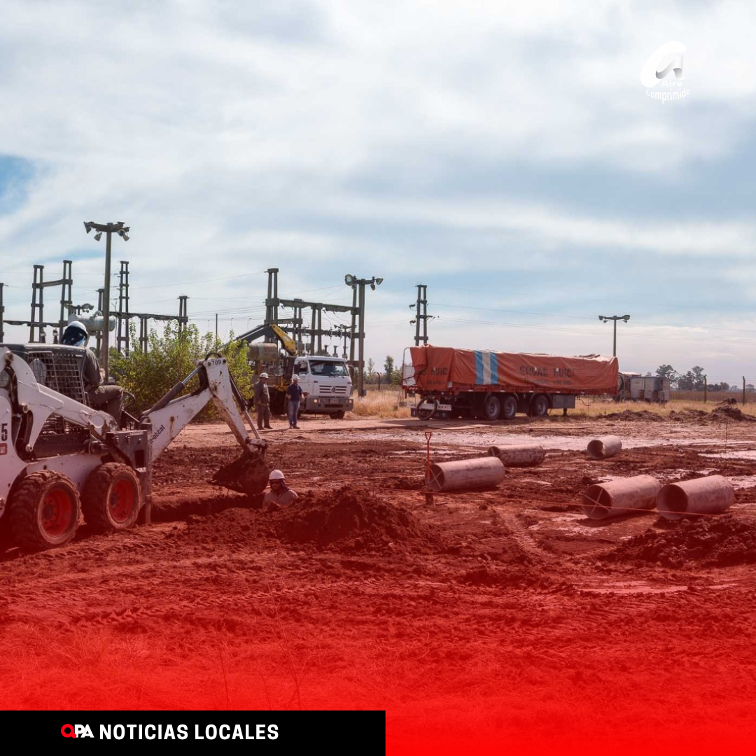 Comenzó la ampliación de la subestación eléctrica de Rivadavia