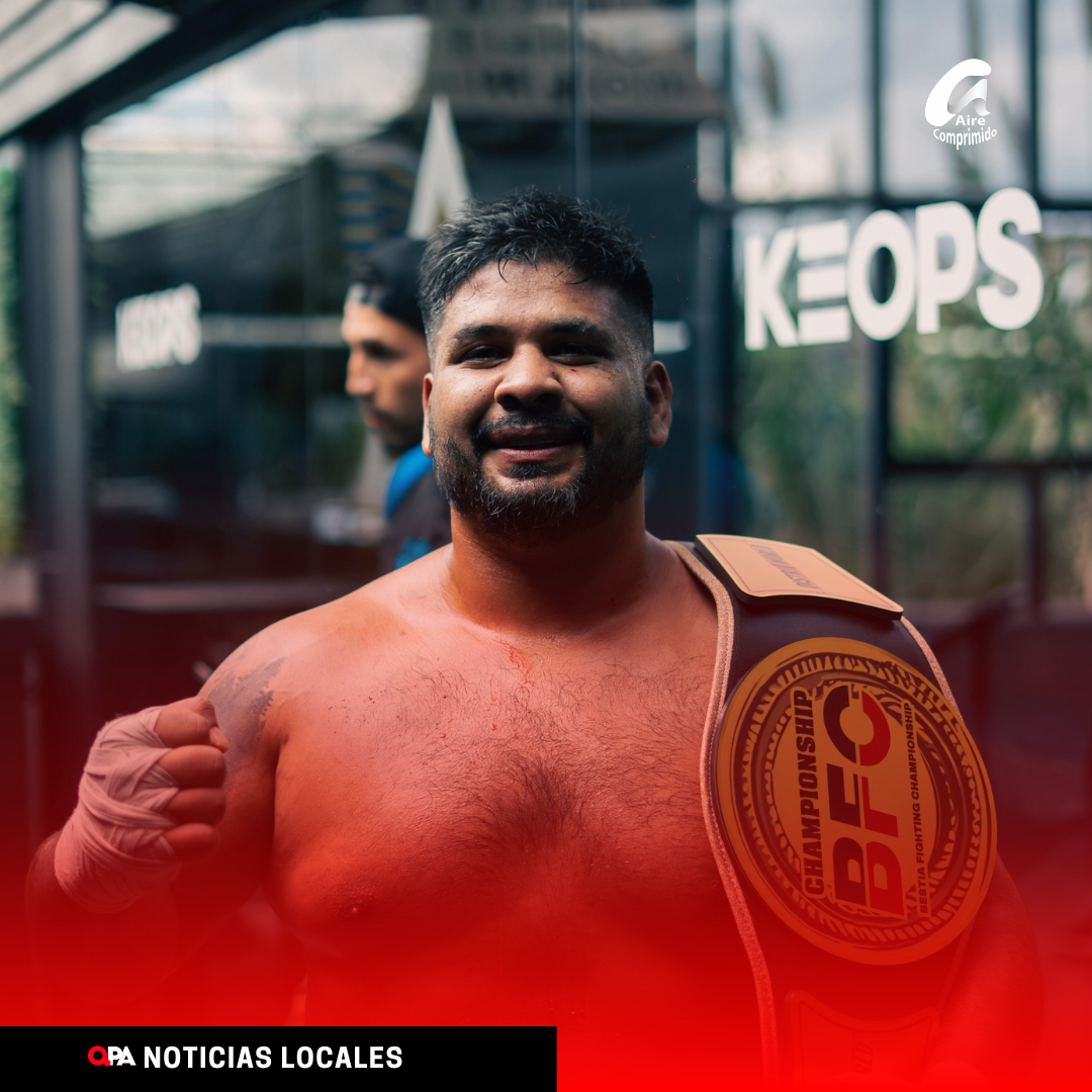 “EL DISTINTO” VOLVIÓ A CONSAGRARSE CAMPEÓN EN EL BESTIA FIGHTING CHAMPIONSHIP
