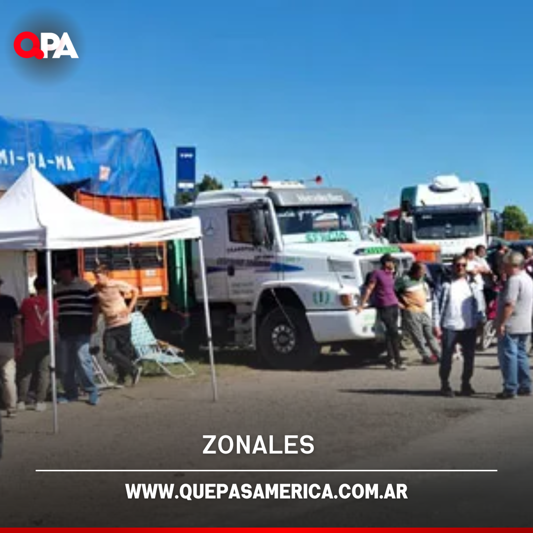 Paro de transportistas levantado en el cruce de las rutas 188 y 33
