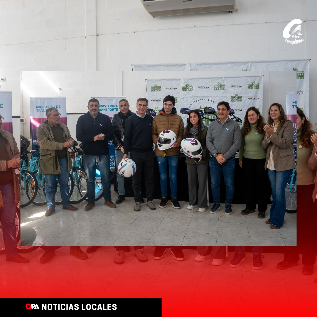 Entregaron bicicletas, cascos y equipamiento para reforzar la seguridad vial en el distrito
