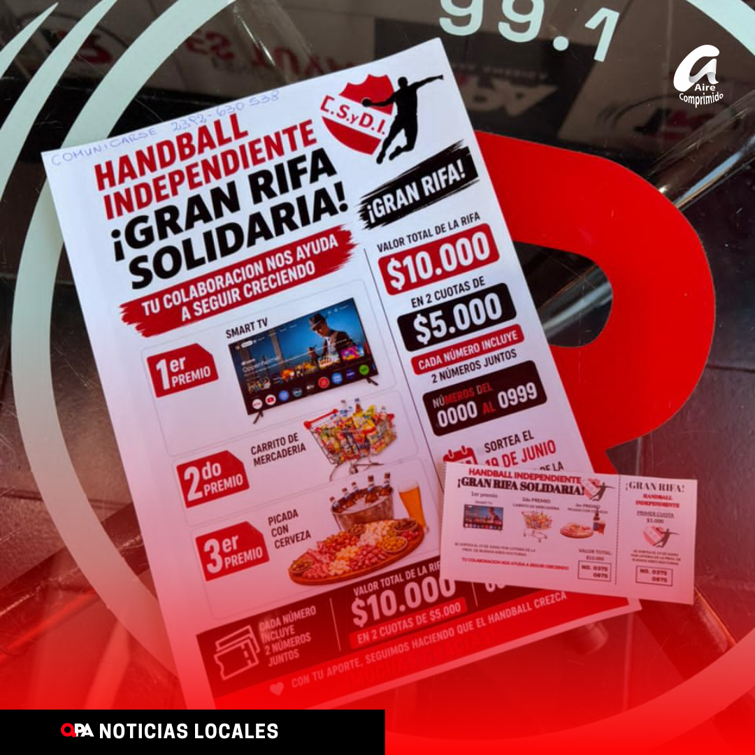 Independiente impulsa una rifa solidaria para fortalecer el handball