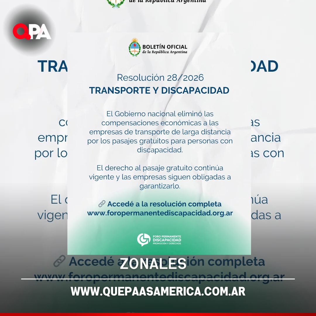 Siguen los pasajes gratuitos para personas con discapacidad, pero sin compensaciones para las empresas