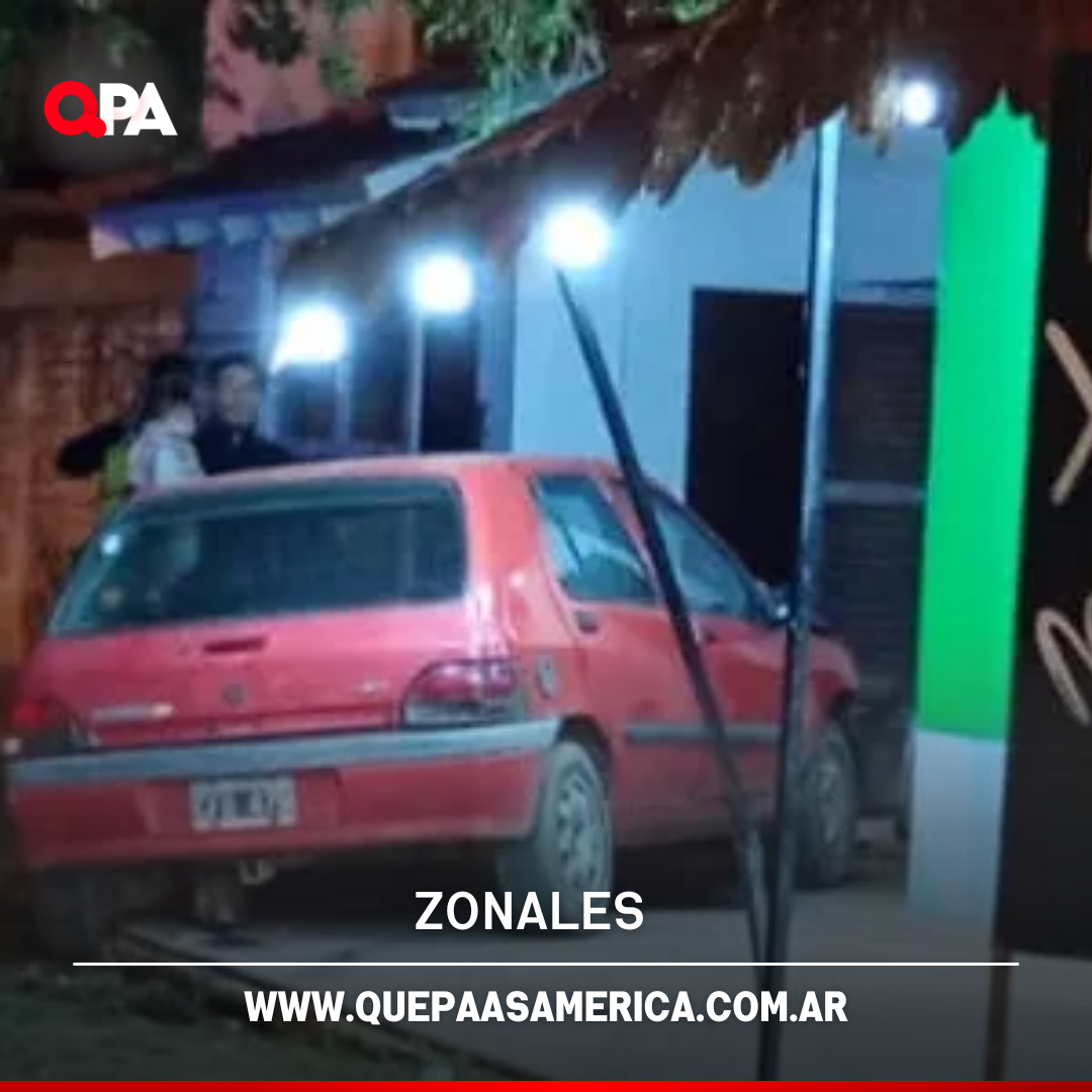 Conductor de 80 años se descompensó y chocó contra una vivienda en General Villegas
