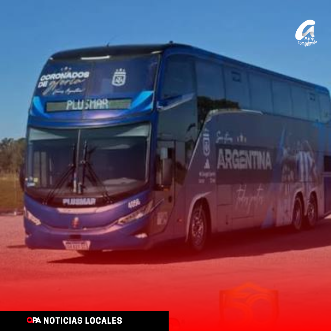 El micro oficial de la Selección Argentina estará este martes en la Terminal de América