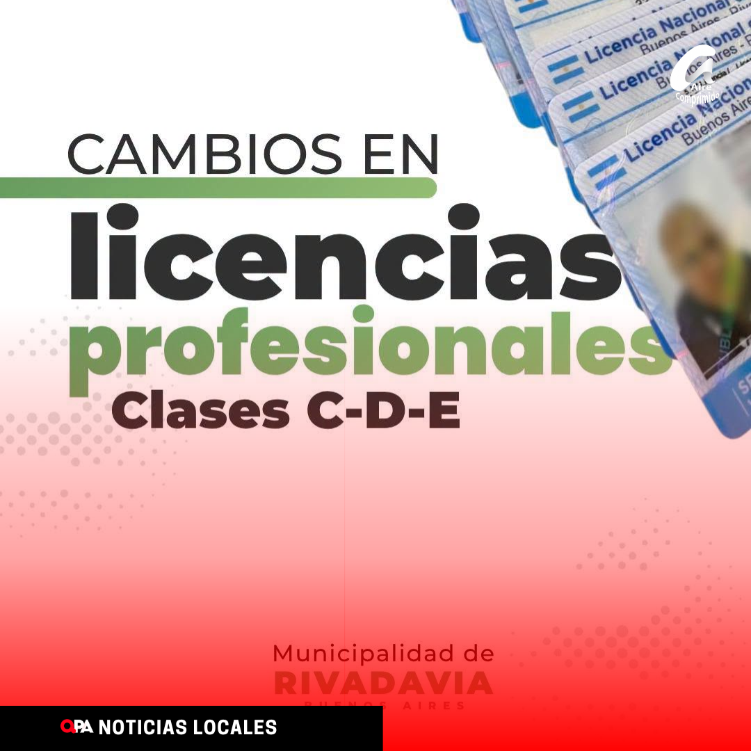 CAMBIOS EN LAS LICENCIAS DE CONDUCIR PROFESIONALES: CÓMO SERÁN LOS TRÁMITES PARA LAS CLASES C, D Y E