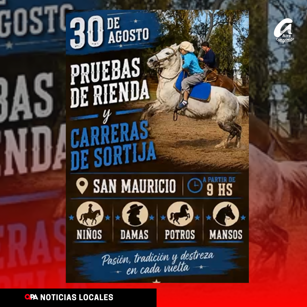 San Mauricio se prepara para una jornada de tradición con pruebas de rienda y carreras de sortija