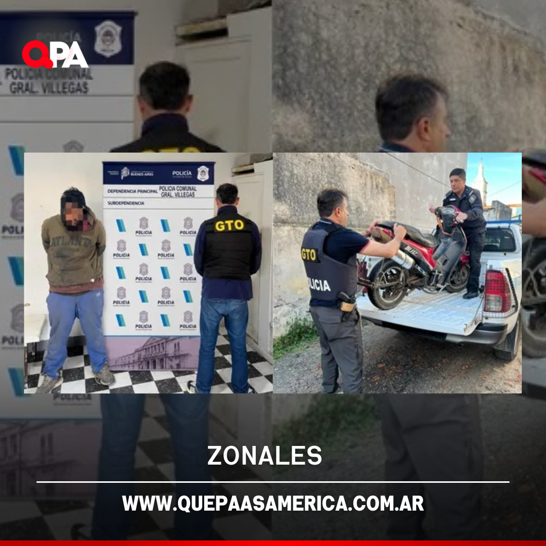 Policía interceptó en la ruta a un hombre que acababa de robar una moto en General Villegas