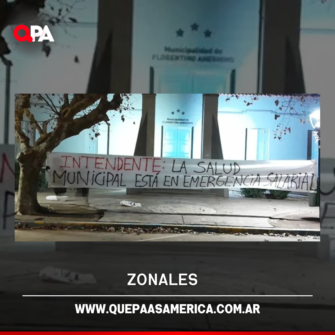 Ameghino: reclamo salarial del personal de Salud con pasacalles en distintos puntos de la ciudad