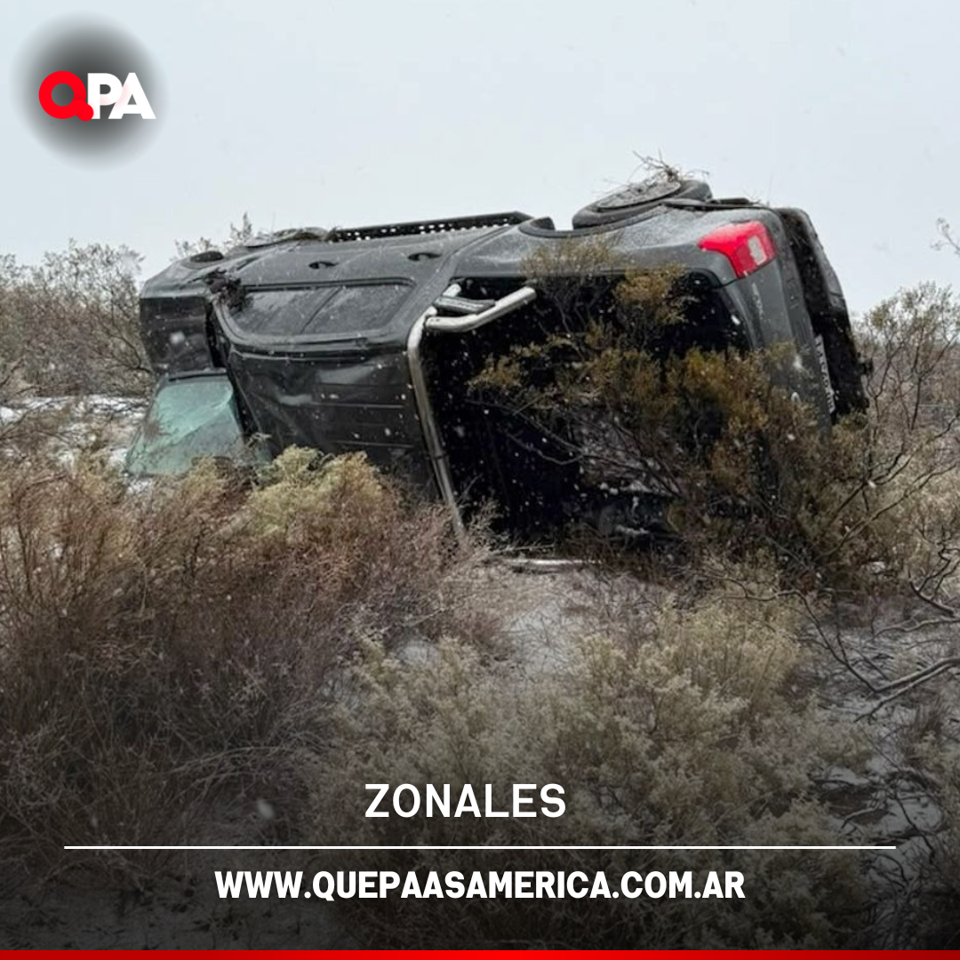 Fuerte vuelco en Mendoza: una pampeana resultó herida tras despistar una camioneta en la nieve