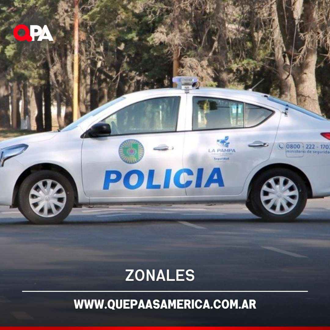General Pico: demoraron a tres personas tras una persecución y secuestraron una pistola 9 milímetros