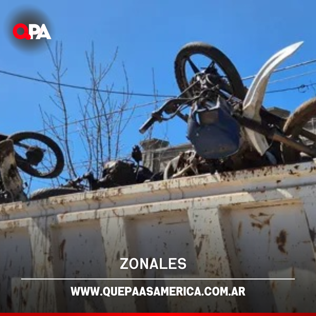 General Villegas: comenzaron a compactar motos y autos secuestrados