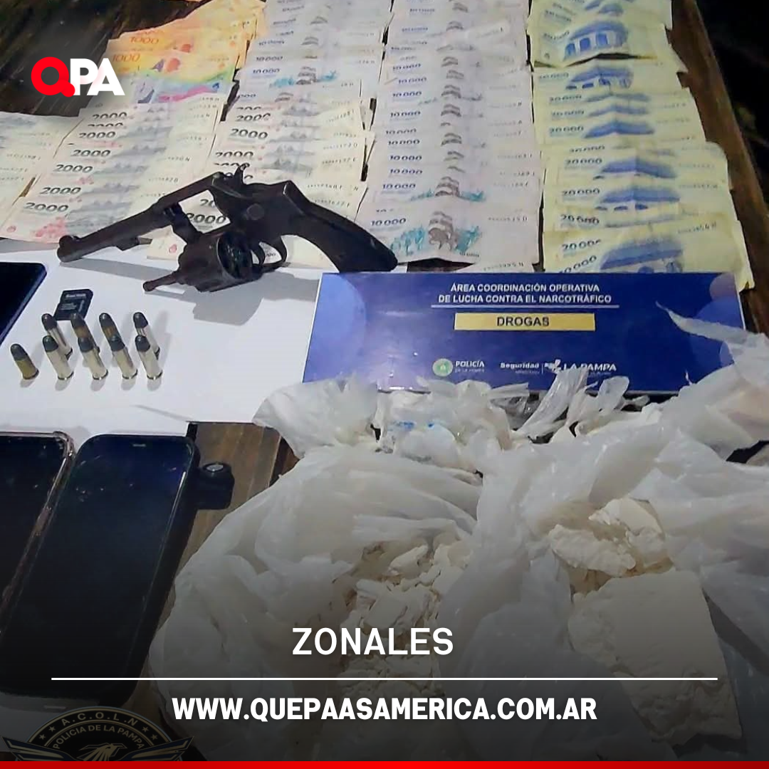 Detuvieron en Santa Rosa a un hombre acusado de comercializar cocaína: secuestraron droga, dinero y un arma
