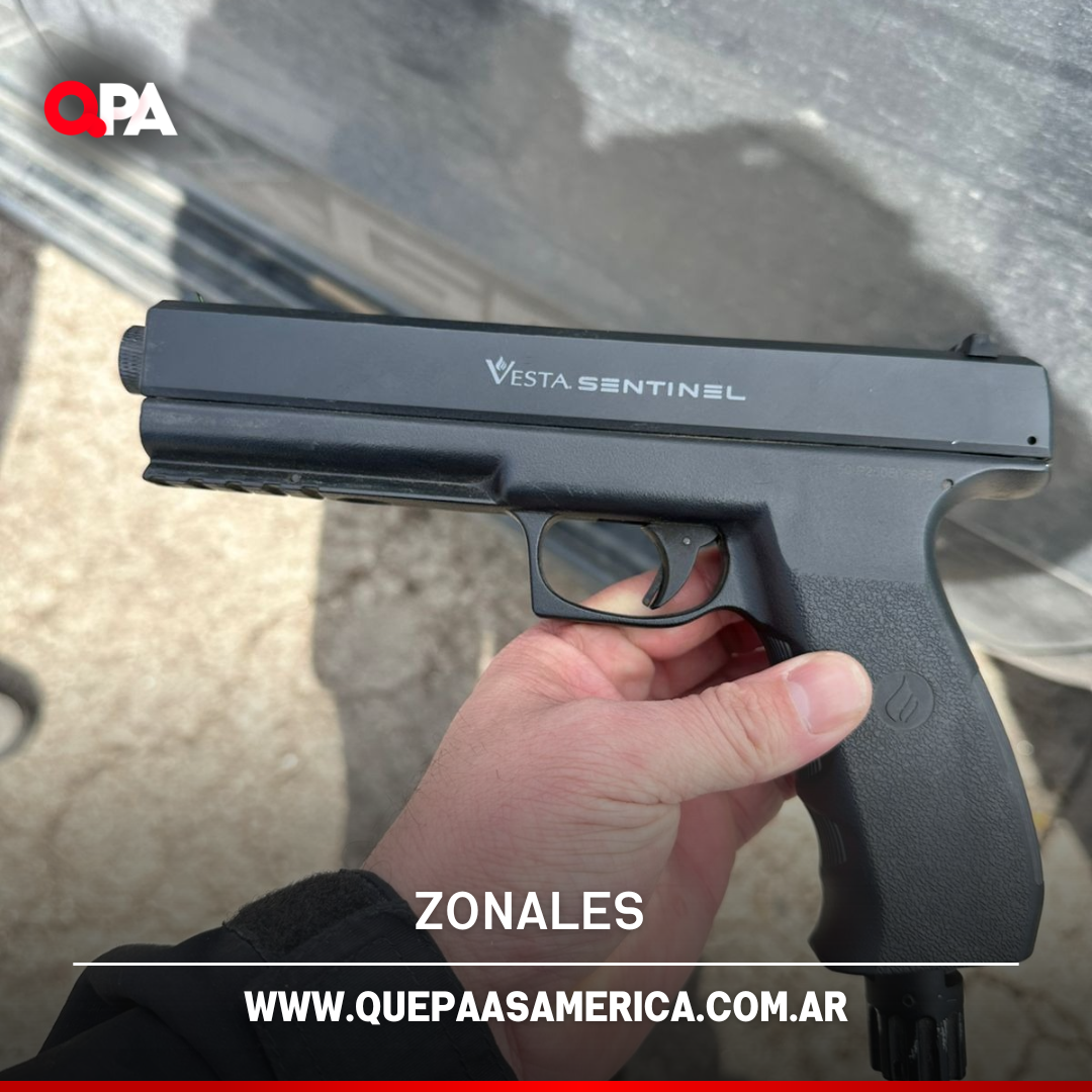 Tres demorados tras una pelea de tránsito en la Ruta 35 y el secuestro de una pistola de gas pimienta