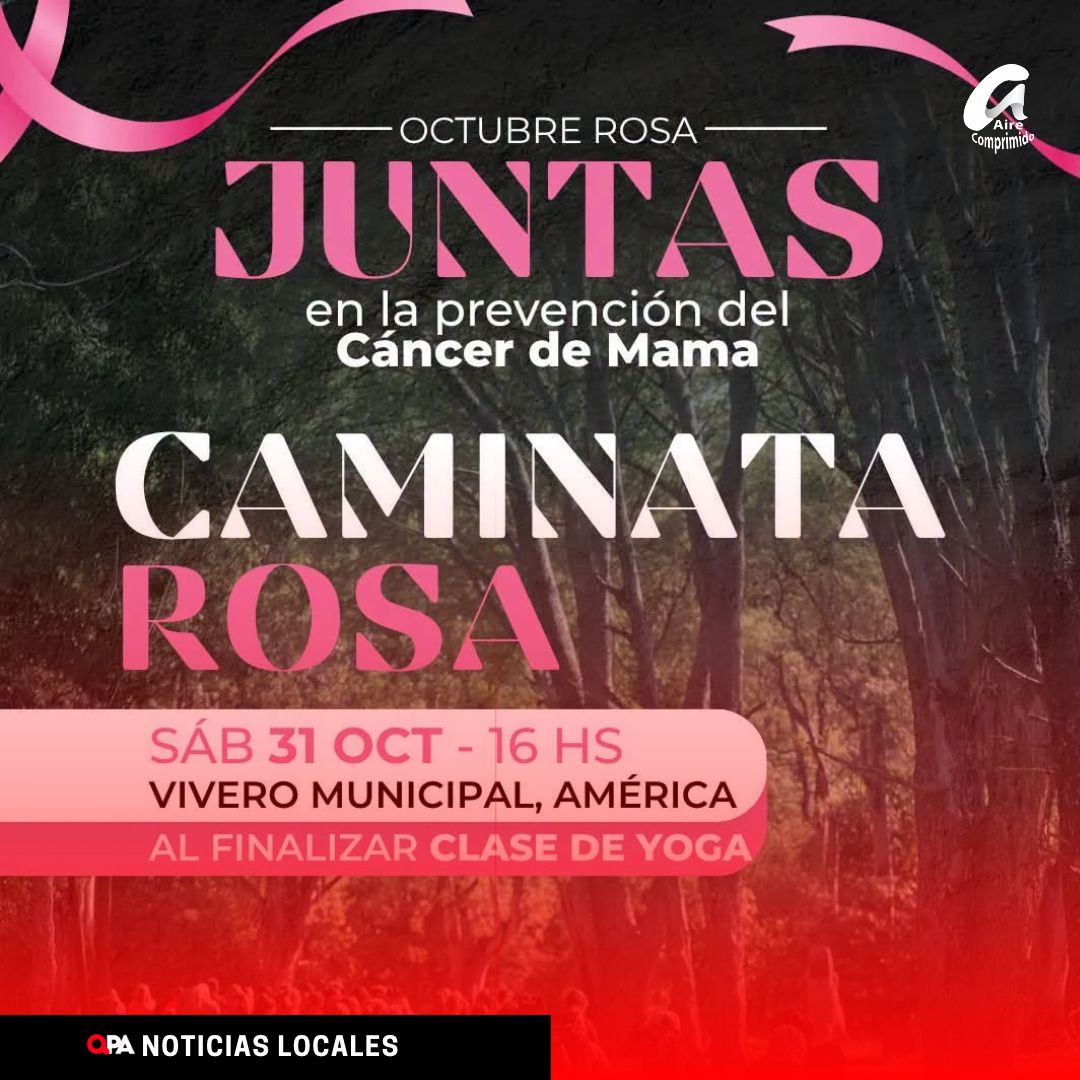 OCTUBRE ROSA: AMÉRICA SE SUMA A LA CONCIENTIZACIÓN SOBRE EL CÁNCER DE MAMA CON UNA CAMINATA