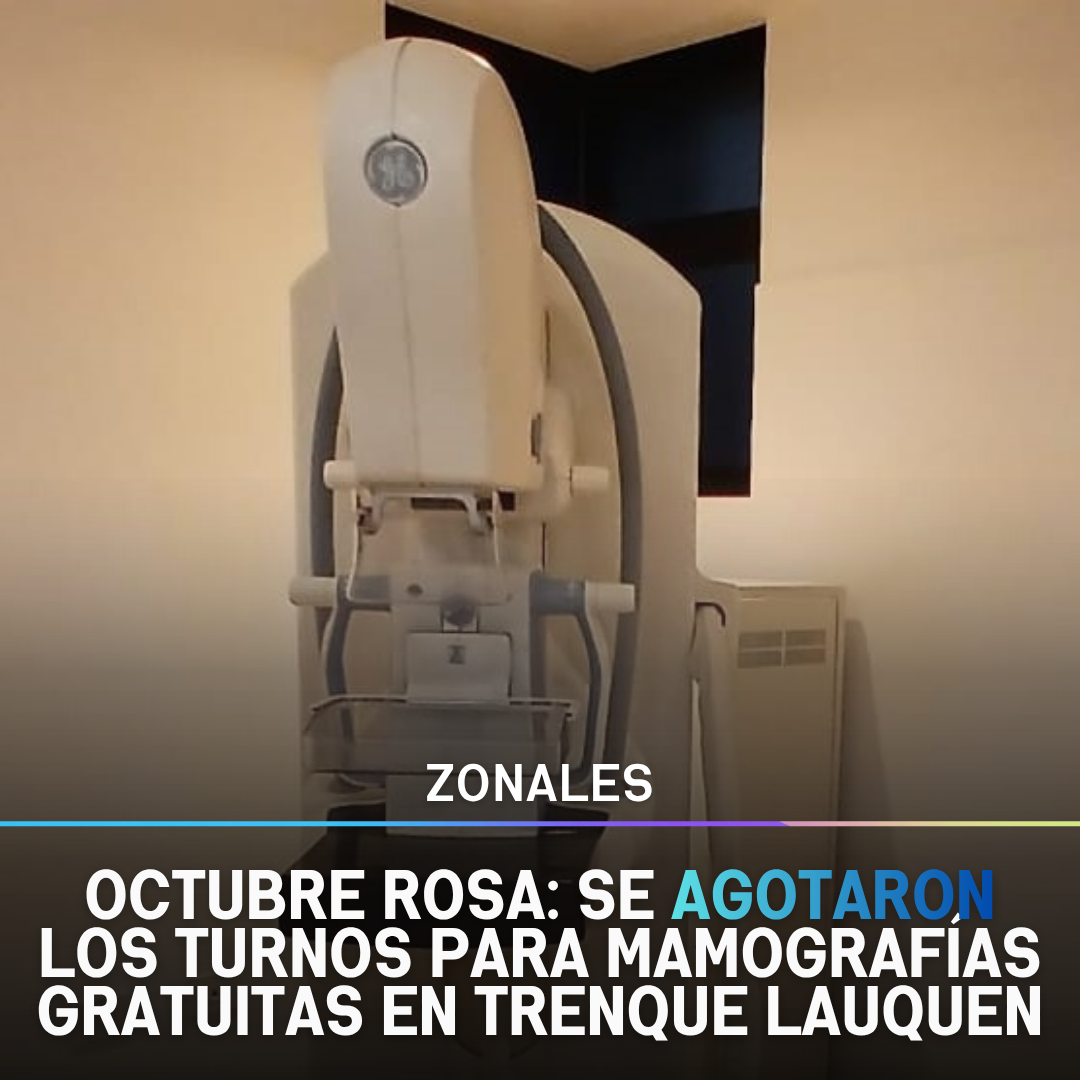 Octubre Rosa: se agotaron los turnos para mamografías gratuitas en Trenque Lauquen